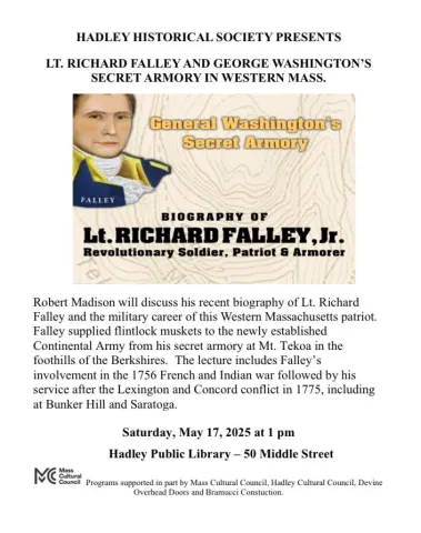 flyer for hadley historical society