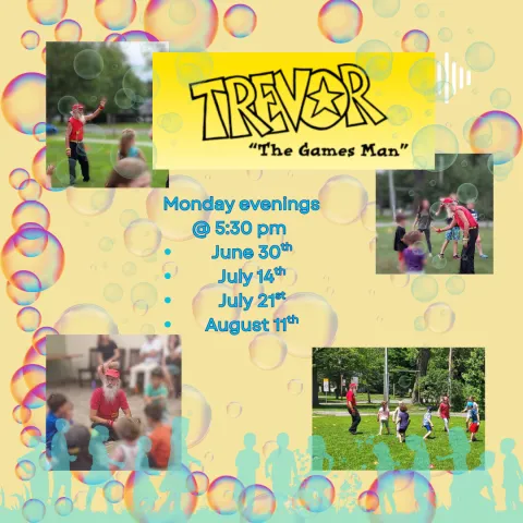 trevor the games man flyer