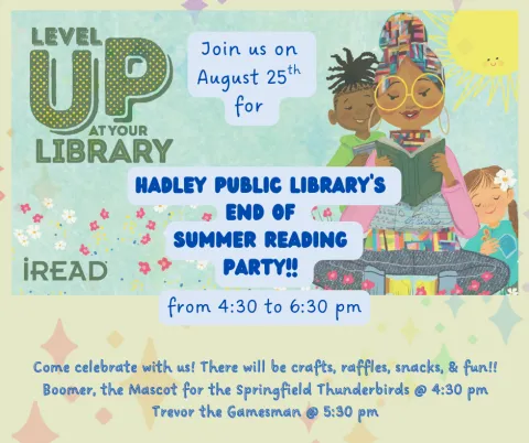 End of Summer Reading flyer
