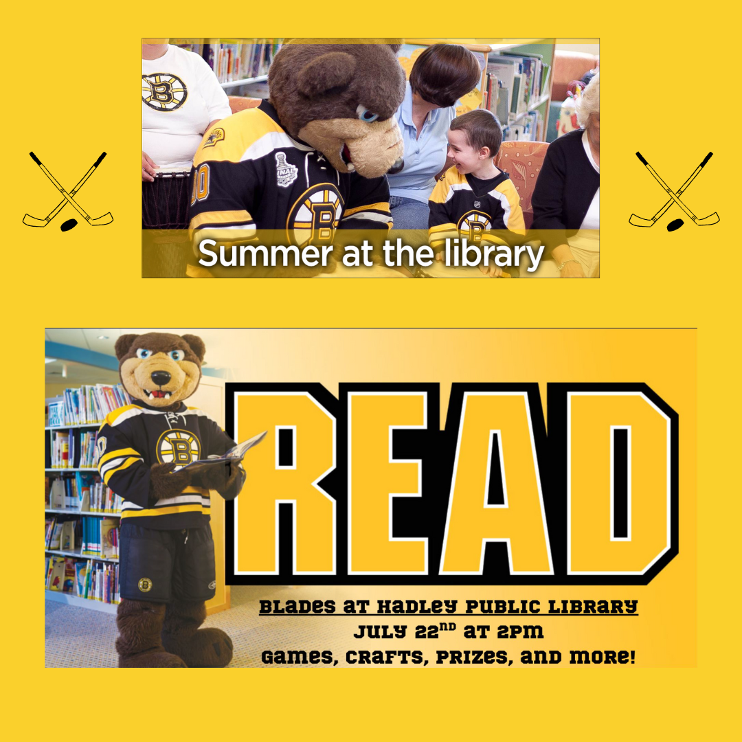 flyer for Bruins Mascot Blades visit