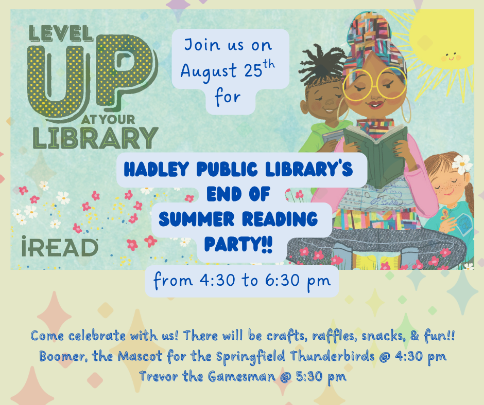 End of Summer Reading flyer